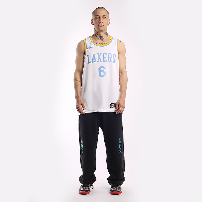 Мужская майка Nike LeBron James Los Angeles Lakers Dri-FIT NBA Swingman Jersey (DO9448-101)  - цена, описание, фото 7
